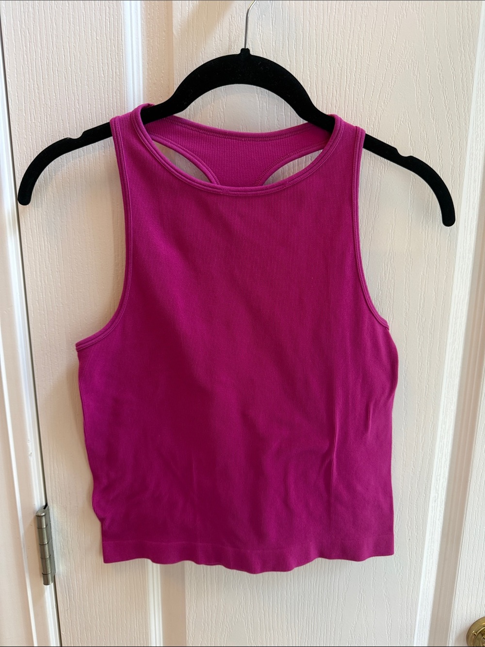 Free People Magenta Ribbed Racerback Tank M/L